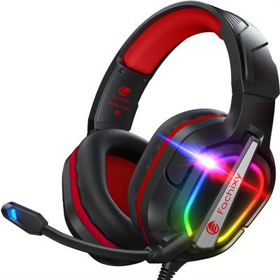 TEMU [2024 New] Headphones, -cancelling Headphones , Computer Headphones 3.5mm And Rgb