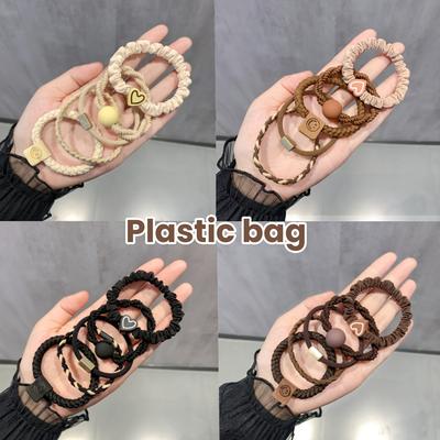 TEMU 20pcs Boho Hair Ties For Women, Bracelet Hair Ties,cute Hair Tie Bracelet For Thin/thick Hair,no Damage Rubber Band Ponytail Holders Sport Hair Ties Image