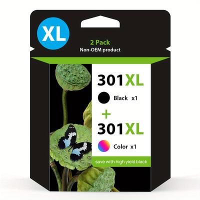 TEMU 301 Xl Printer Cartridges Multipack Replacement For 301 Printer Cartridges For 301 Xl For 4500 5530 5534 4504 2540 1510 2544 2549 4630 4632 2620 2622 (1 Black, 1 Color)