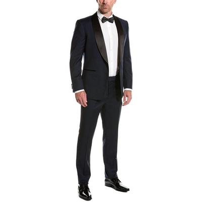 2pc Wool Tuxedo Suit - Black - Roberto Cavalli Suits
