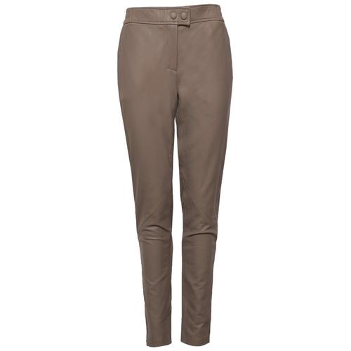 Maze Lederhose Damen taupe, L