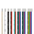 Fils électriques en cuivre étamé, câble LED, rallonge électrique pour bande lumineuse RVB 20/18 WS2811, 2 broches, 22 AWG, 5050 AWG, 3 broches, 4 broches, 5 broches, 6 broches
