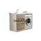 Mobile per lavatrice in legno massello Combinazione di mobili per lavatrice da balcone con lavabo alto e basso, con bacino per sfregamento