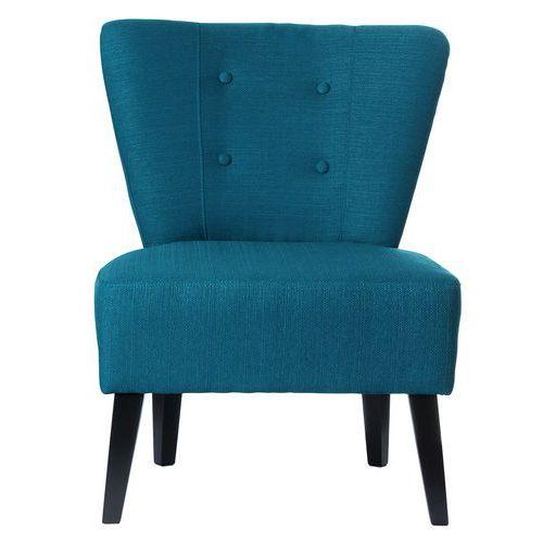 Fauteuils Brighton Pied Noir Assise Bleu - Meet By Paperflow