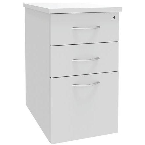 Caisson Hauteur Bureau Alma Profondeur 60 Cm Coloris Blanc - Simmob