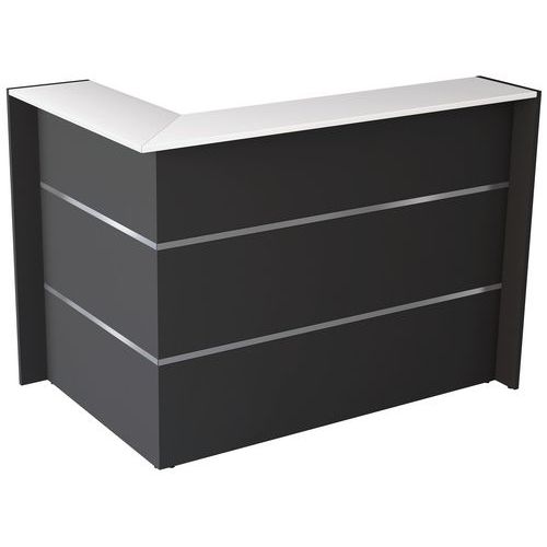 Banque D'accueil D'angle Bari Anthracite - Kerkmann