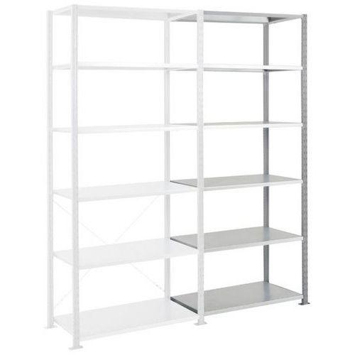 Rayonnage Suivant Ad'vance - Gris - 6nvx- 2500x1000x400 - Manorga
