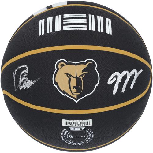 Von Jaren Jackson Jr. und Desmond Bane, Memphis Grizzlies, signierter Wilson Authentic Series-Basketball für drinnen und draußen mit mehreren Inschriften – limitierte Auflage Nr. 1/25