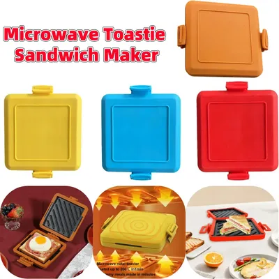 Microwave Sandwich Maker No Electricity Wireless Waffle Maker Microwave Square Panini Maker for