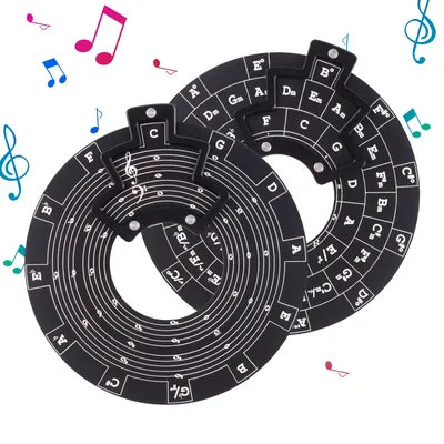 Circle Of Fifths Wheel Guitar Chord Wheel Aluminum Alloy Melody Tool Musical Instruments Accessories