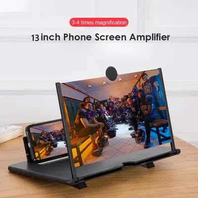 8/14 Inch 3D Screen Amplifier Mobile Phone Screen Video Magnifier for Smartphone Enlarged Screen