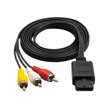 1.8M Video Cable for Nintendo 64 Audio TV Video Cord AV Cable To RCA for Super Nintend GameCube N64