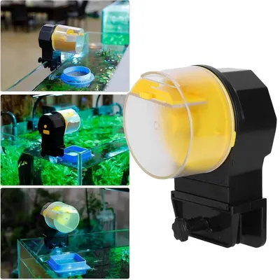 Automatic Fish Tank Feeder Aquarium 12/24 Hours Intelligent Timing Large-capacity Electric Auto Food