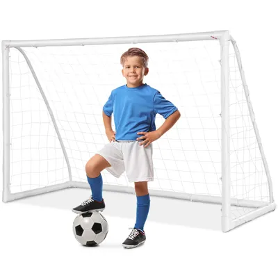 6 FT x 4 FT Portable Kids Soccer Goal Quick Set-up for Backyard Soccer Training