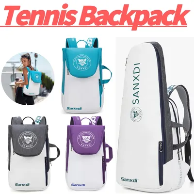 Holds 3 Rackets Tennis Backpack Large Capacity Badminton Rackets Bag Raquete Bag for