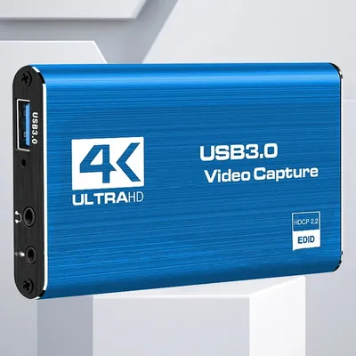 4K HDMI-Compatible USB 3.0 Video Capture Device 1080P 60FPS Audio Video Capture Card 60Hz for OBS