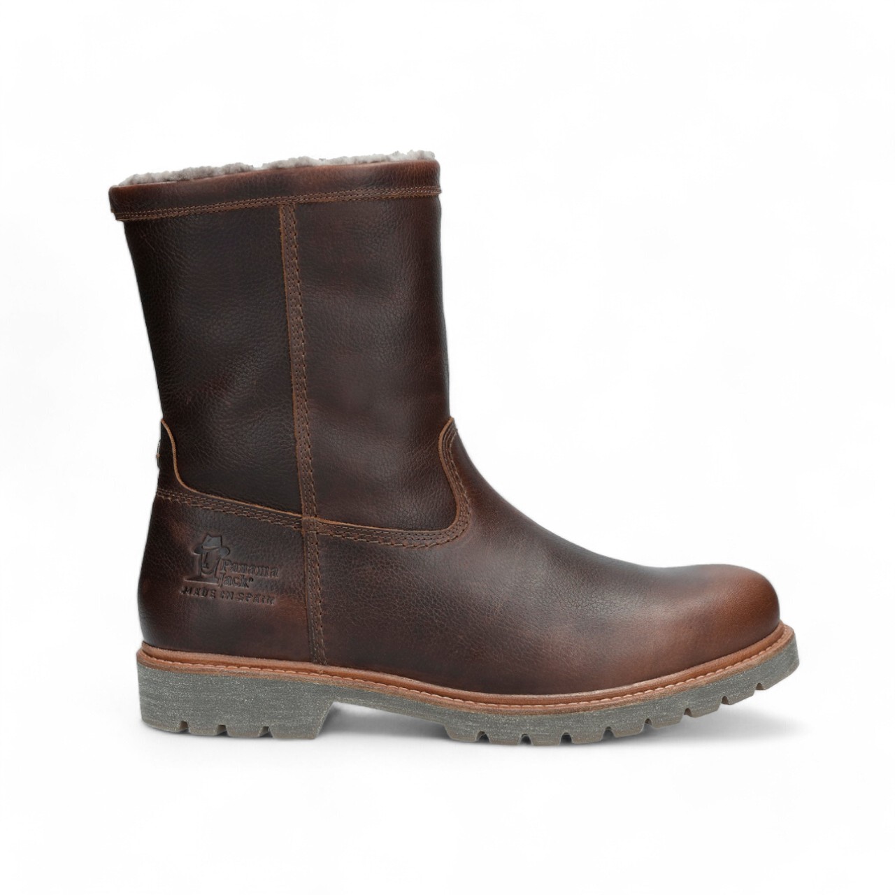 Panama Jack Herren Fedro Igloo C10 Biker-Stiefeletten aus braunem Leder