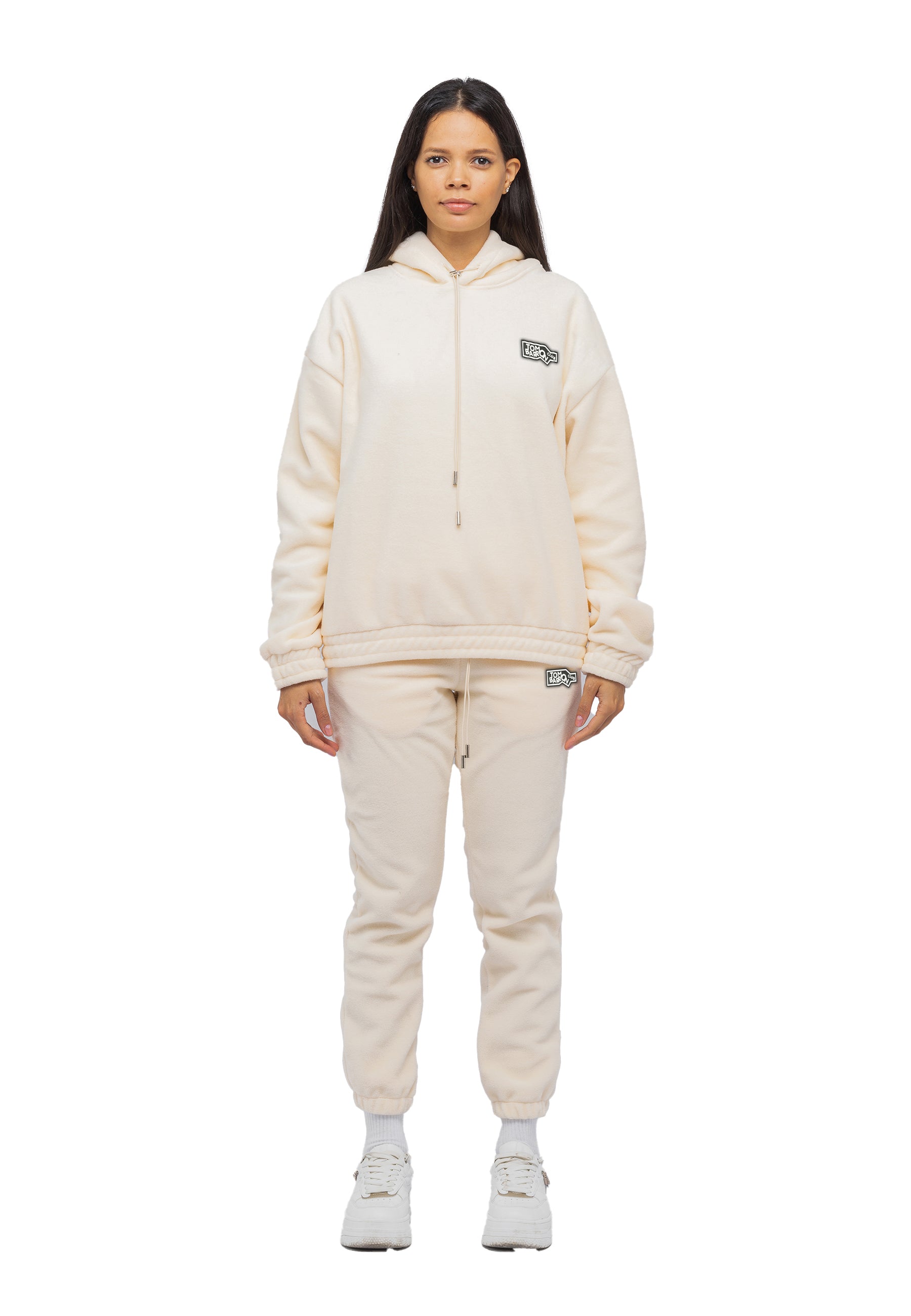 Tom Barron Damen-Fleece-Trainingsanzug mit Abzeichen Image