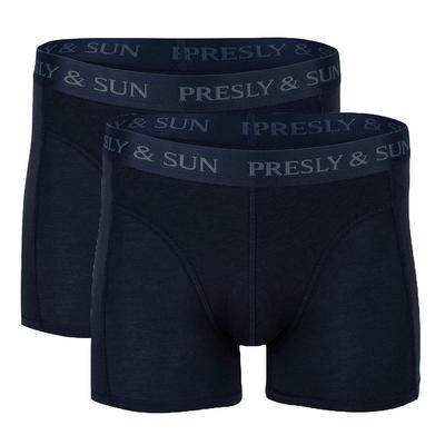 Herren-Boxershorts im 2er-Pack von der Marke Presly & Sun. Die Boxershorts von Presly & Sun sind aus Bambus-Baumwolle und Elastan hergestellt. Die weiche Mischung aus Bambus und Baumwolle sorgt für hohen Tragekomfort. Marke: Presly & SunModellname:... Image