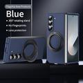 telefono Custodia Per Piega a Z 6 Z Fold 5 Z Fold 4 Z Fold 3 Per retro Con supporto e protezione per lo schermo A calamita Retrò PC Metallo