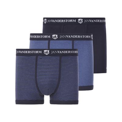 Retro Pants JAN VANDERSTORM "3er Pack Retropant JASIEL", Herren, Gr. 4XL, blau, Obermaterial: 100% Baumwolle CO., Unterh