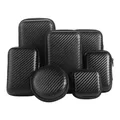 Custodia tascabile per cuffie Mini custodia con chiusura a zip Custodia con cerniera EVA Custodia per disco rigido mobile Custodia protettiva per caricabatterie Borsa per cavo dati