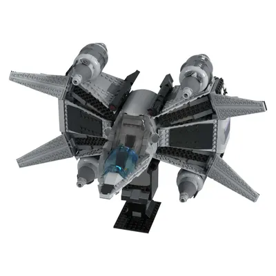 Gobricks Moc der letzte Starfighter Gunstar Raumschiff Bausteine Modell Raum Krieg Kämpfer Image