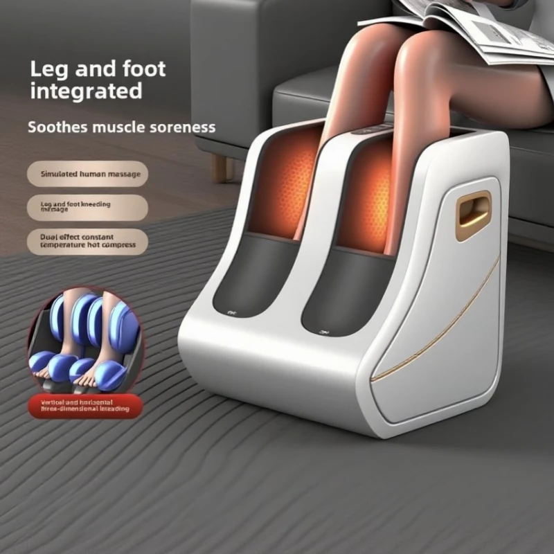 Fuß- und Wadenmassagegerät, Wärmeplantarlinderung, Durchblutung, Shiatsu, tiefes Kneten, Kompression, verstellbar, für Damen und Herren, Fabrikverkauf Image