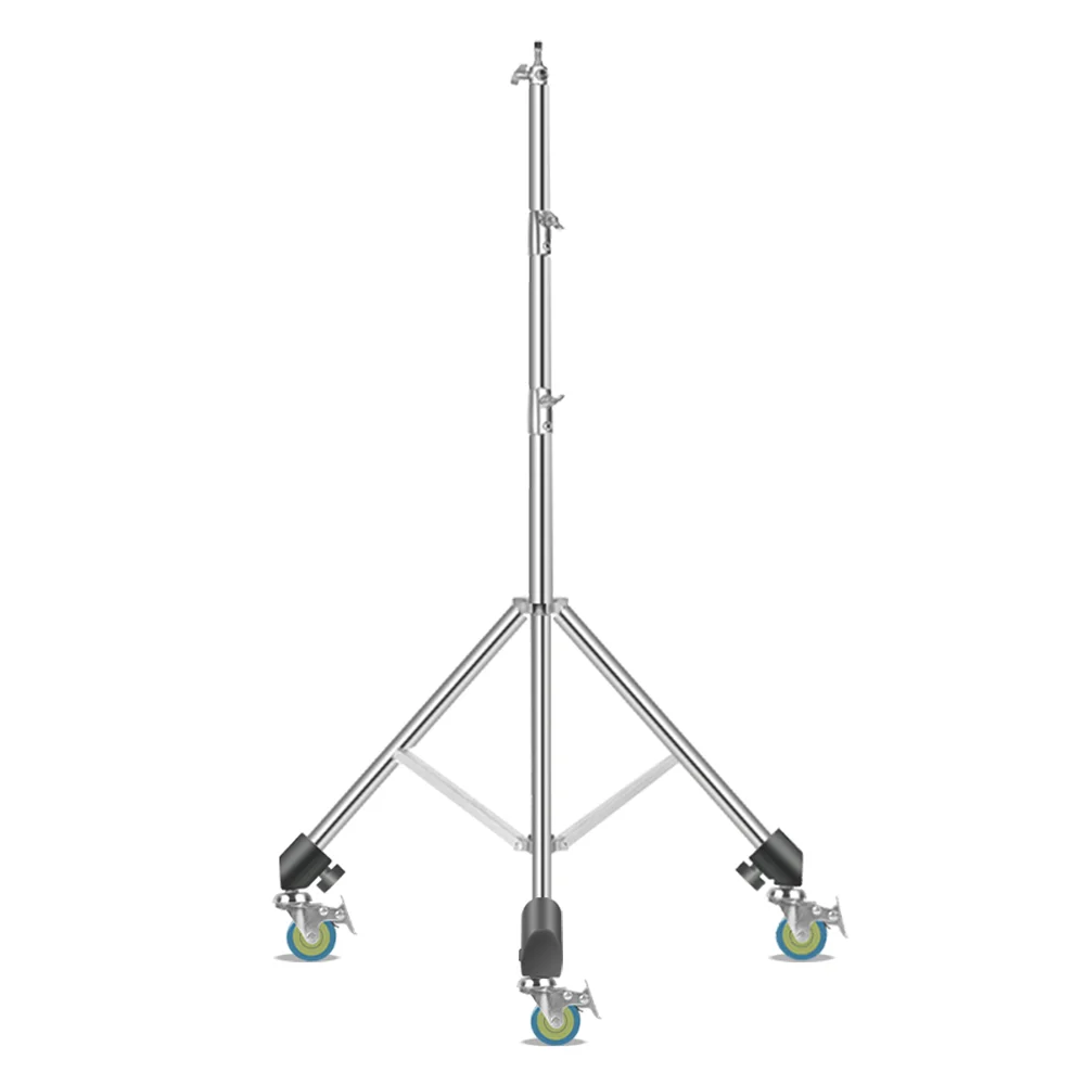 280 cm Stativ Edelstahl Licht Stehen Mit Rädern Luftdruck Für Kamera Ring Licht Live Youtube Handy Video Fotografie Image