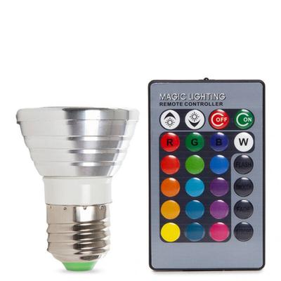 LED-Glühbirne E27 3W RGB-Fernbedienung 40.000H [PL187220-E27] Image