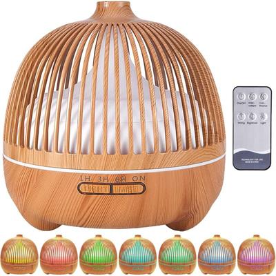 Diffusor für ätherische Öle, 550 ml, Ultraschall-Luftbefeuchter, Aromatherapie-Diffusor mit 7