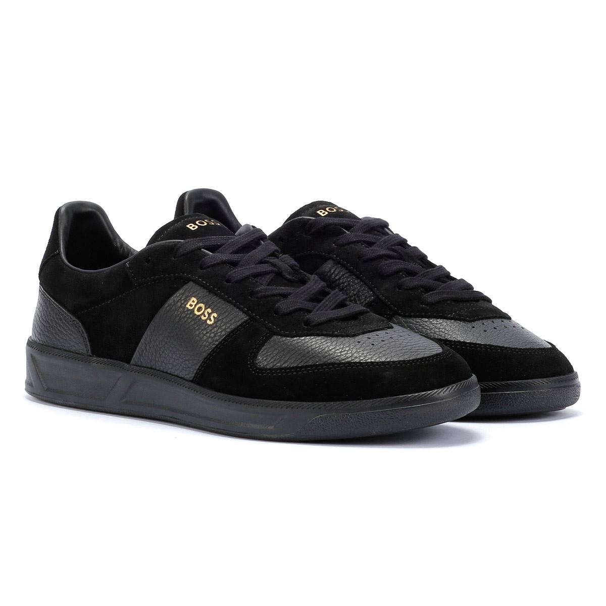 Boss Brandon Wildleder Herren Schwarze Sneaker Image