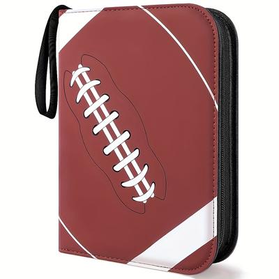 TEMU 4-pocket, 400 Pockets Card Binder With 50 Removable Sleeves, Football Basketball Baseball Card Collect Holder For Trading Game Cards, Trading Card Albums