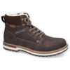 Winterboots DOCKERS BY GERLI, Herren, Gr. 42, braun (dunkelbraun), Lederimitat, used, klassisch, Schuhe, mit weicher Schaftrandpolsterung