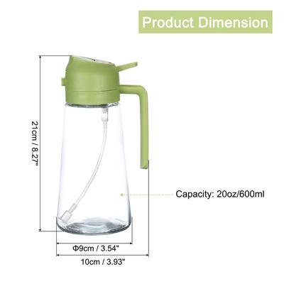 2 In 1 Oil Sprayer Bottle, Glass Olive Oil Dispenser, Spray Bottle