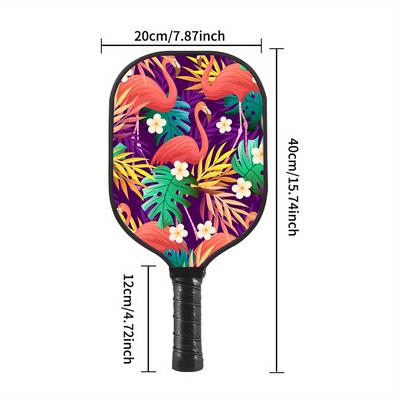 TEMU 1pc Fiberglass Pickleball Paddle For Men, Women, Youth, Adults - Beginner To Professional Grade, Durable Glass Fiber Racquet For Indoor & Outdoor Play - Ideal Gift