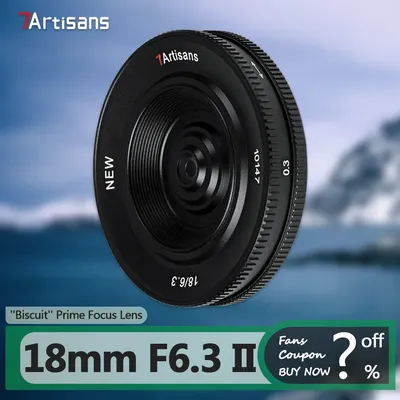 7 Handwerker APS-C 18mm f 6,3 ii ultra dünnes Chip manuelles Prime-Kamera objektiv für die Fotografie mit Sony E A7Rii Fujifilm X Nikon Z-Halterung
