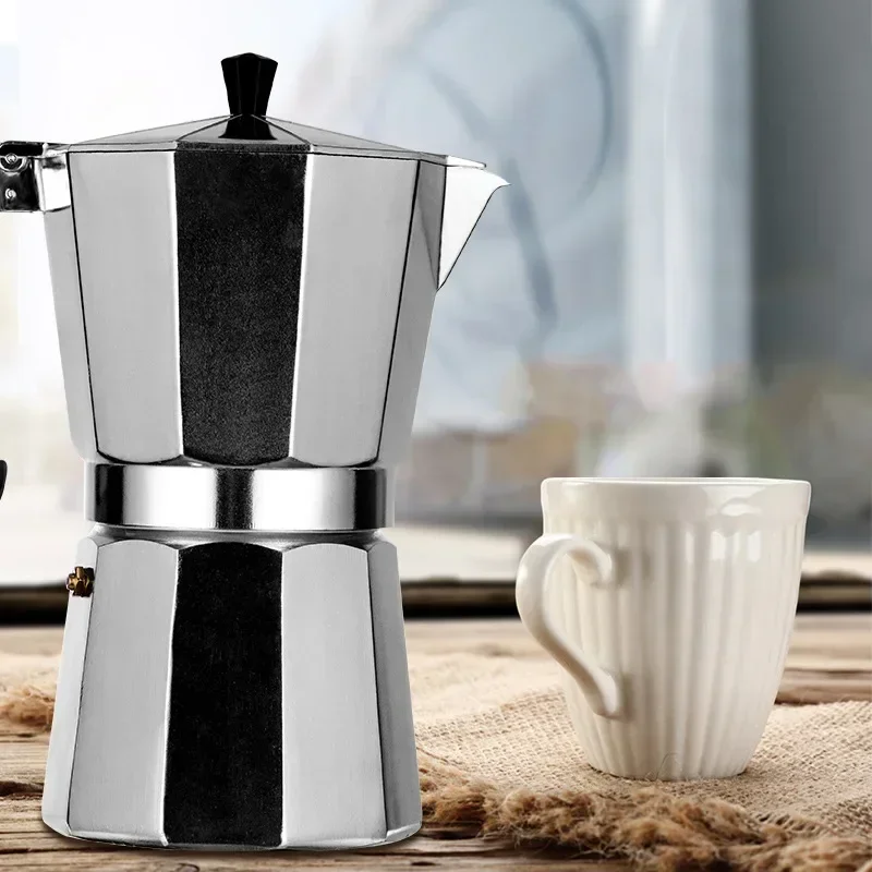 Moka cafetière expresso Latte percolateur cuisinière cafetière expresso cafetière italienne 50/300/450ml aluminium