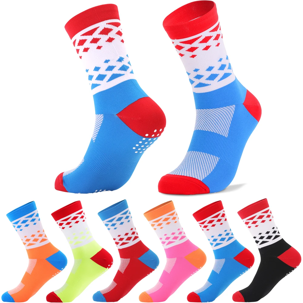 1 Paar hochwertige atmungsaktive Sports ocken zum Laufen Mountainbike Radfahren Outdoor Walking Sport Anti-Rutsch-Waden socken Image