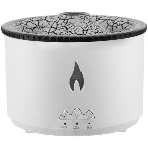 Vulkan-Aromatherapie-Diffusor, elektrischer Flammen-Aroma-Diffusor, Vulkan-Flammenmodus,