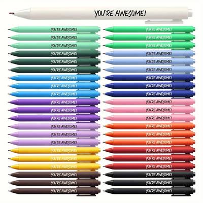 TEMU 45pcs Inspirational Ballpoint Pens Bulk Pen You're Motivational Appreciation Gift Pen For Teacher Student School Office Staff Coworker Party Ink Pens Image