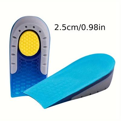 TEMU 1 Pair Tpu Heel Cushion Inserts, Soft Silicone Insoles For Heel Spur, Foot Pads, Shoe Liners, Height-increasing Shoe Pads