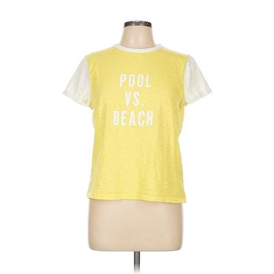 Madewell Sleeveless T-Shirt: Yellow Tops - Women's Size Large