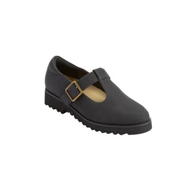 Wide Width Women's The Kori Flat by Comfortview in Black (Size 8 W)