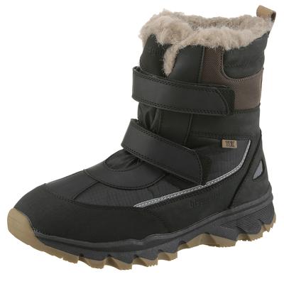 Winterstiefel BISGAARD "bisgaard eddie tex", Kinder, Gr. 32, schwarz, Textil, Leder, sportlich, Schuhe, Snowboots, Klettstiefel, Outdoor Schuh mit TEX-Membrane Image