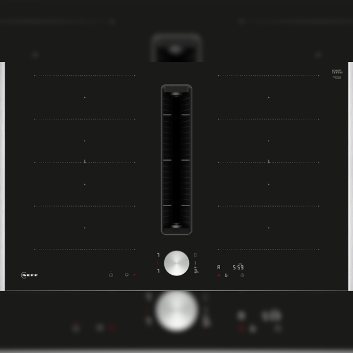 Neff N 90 V68TTX4L0 Induktionskochfeld mit Dunstabzug, 80 cm, Mit Rahmen aufliegend Image