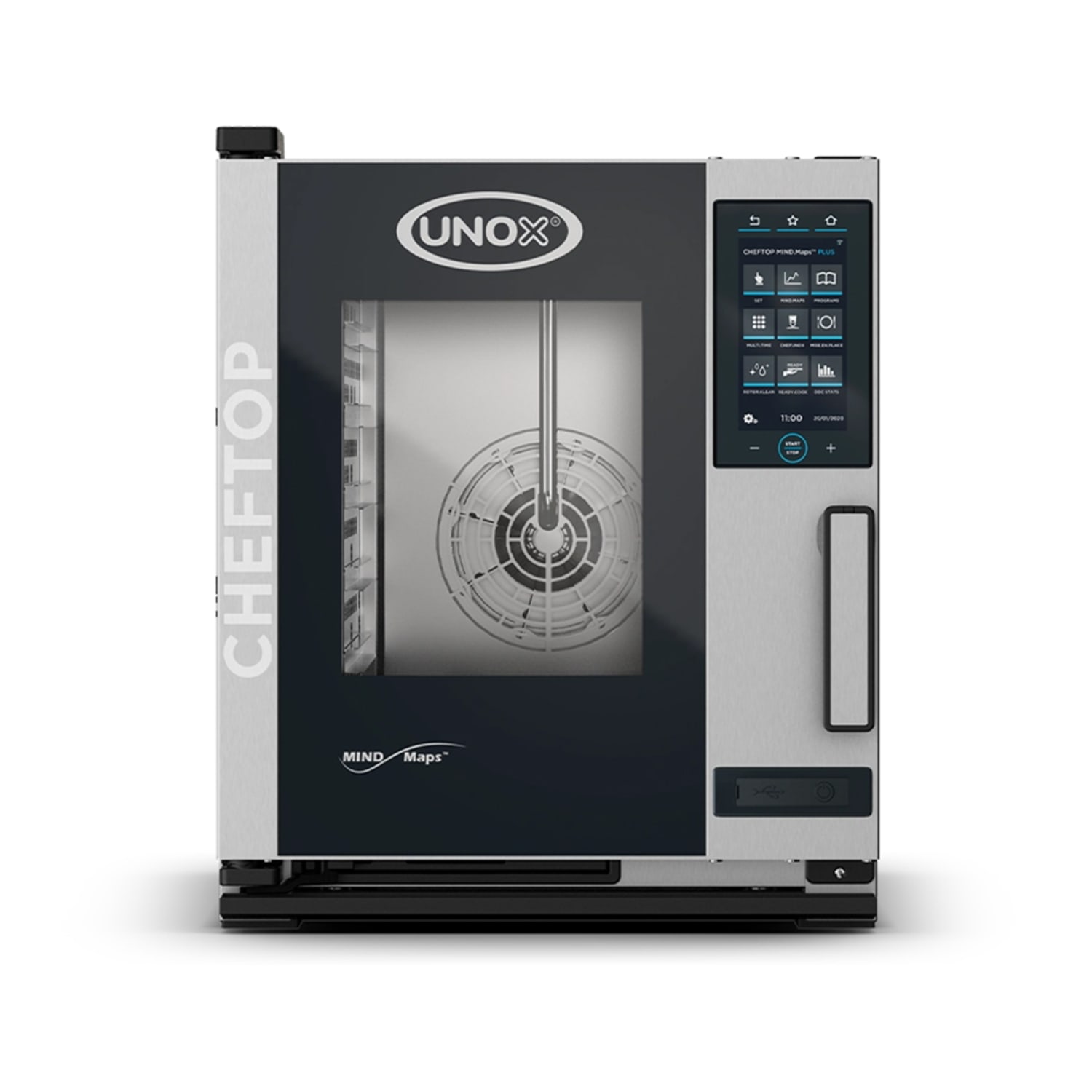 Unox XACC-0513-EPRM 208/240/3 CHEFTOP MIND.Maps Full Size Combi Oven - Boiler Based, 208-240v/3ph, Stainless Steel