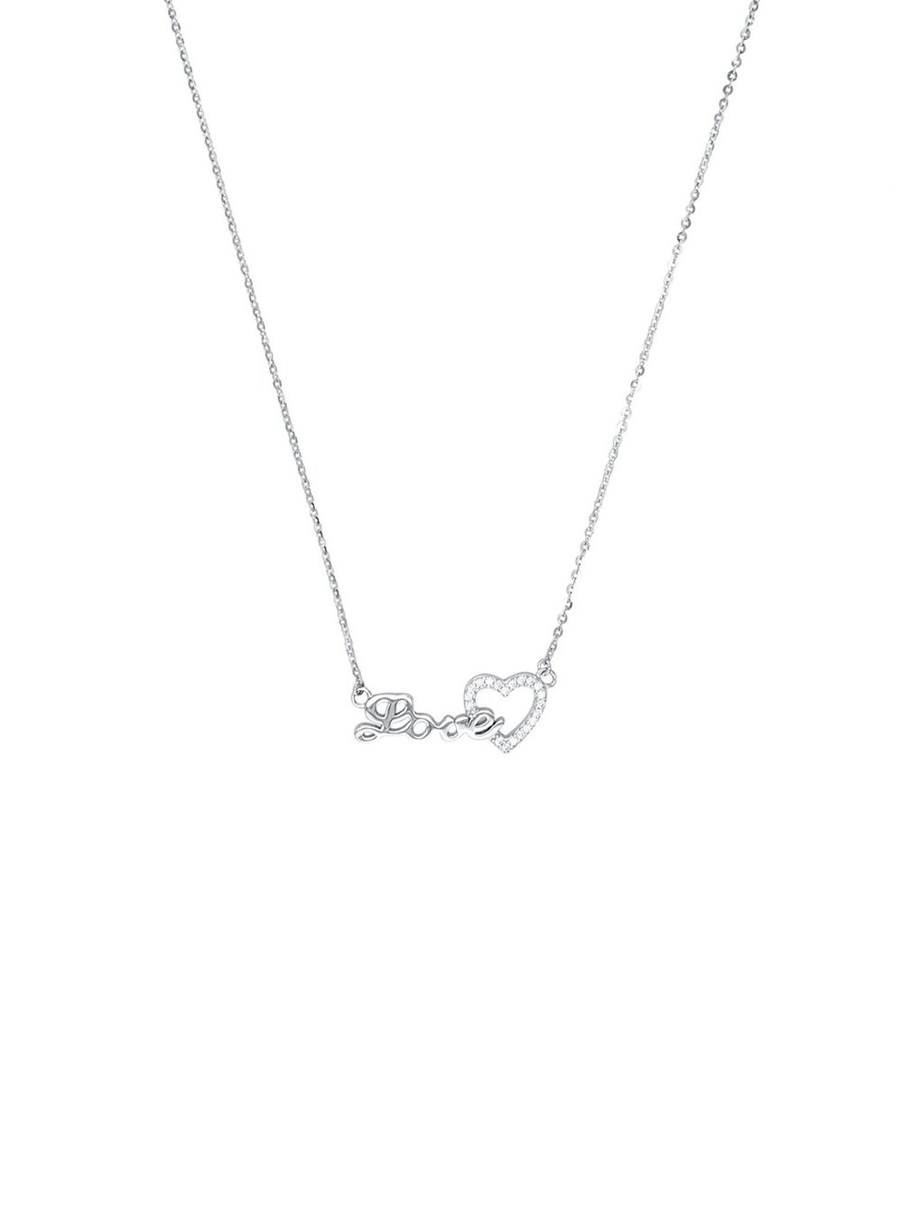 amor Kette mit Anhänger Damen silber, 42 Image