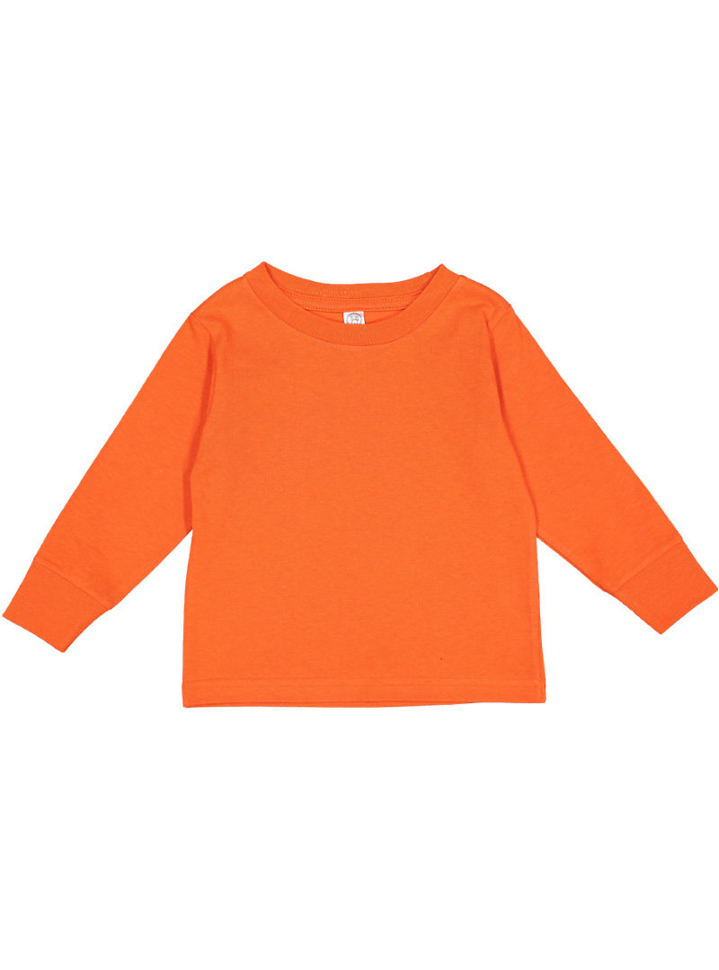 Rabbit Skins 3311 Toddler Long Sleeve Top in Orange size 2 | Cotton LA3311