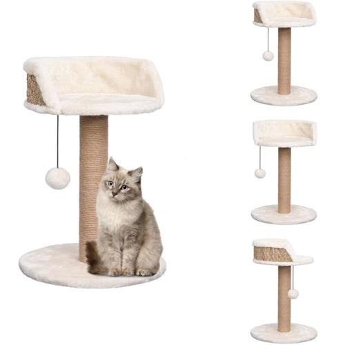 Vidaxl - Kratzbäume - Living Katzenbaum mit Kratzsäule 49 cm Seegras - Beige